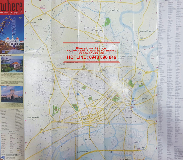 Bản đồ Du lịch Where TP Hồ Chí Minh