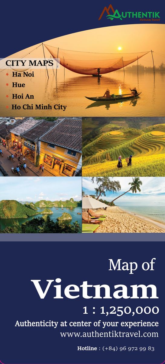 Bản đồ Du lịch Việt Nam (tiếng Anh) - Authentik Vietnam Travel