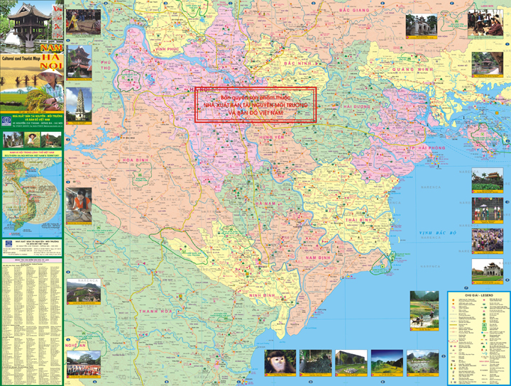 Bản đồ văn hóa du lịch Nam Hà Nội 