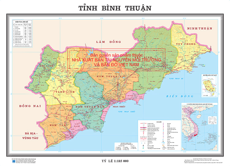 Bản đồ Giao thông tỉnh Bình Thuận