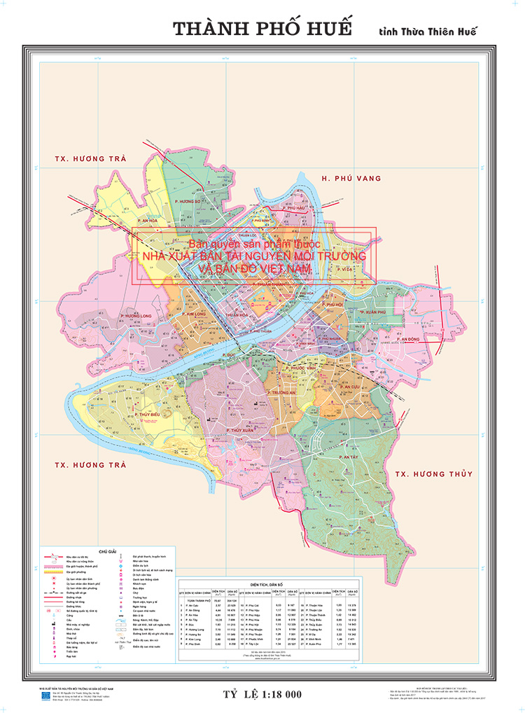 Bản đồ Giao thông Thành phố Huế - tỉnh Thừa Thiên Huế