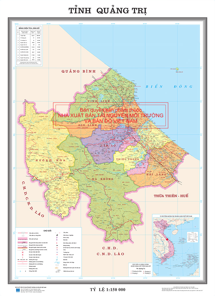 Bản đồ Giao thông tỉnh Quảng Trị