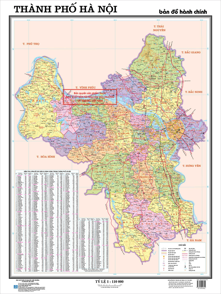 Bản đồ Hành chính Hà Nội Ao
