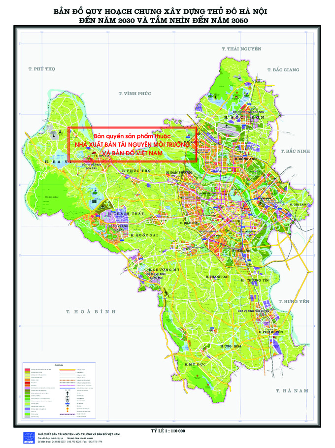 Bản đồ Quy hoạch TP Hà Nội đến năm 2030 và tầm nhìn 2050