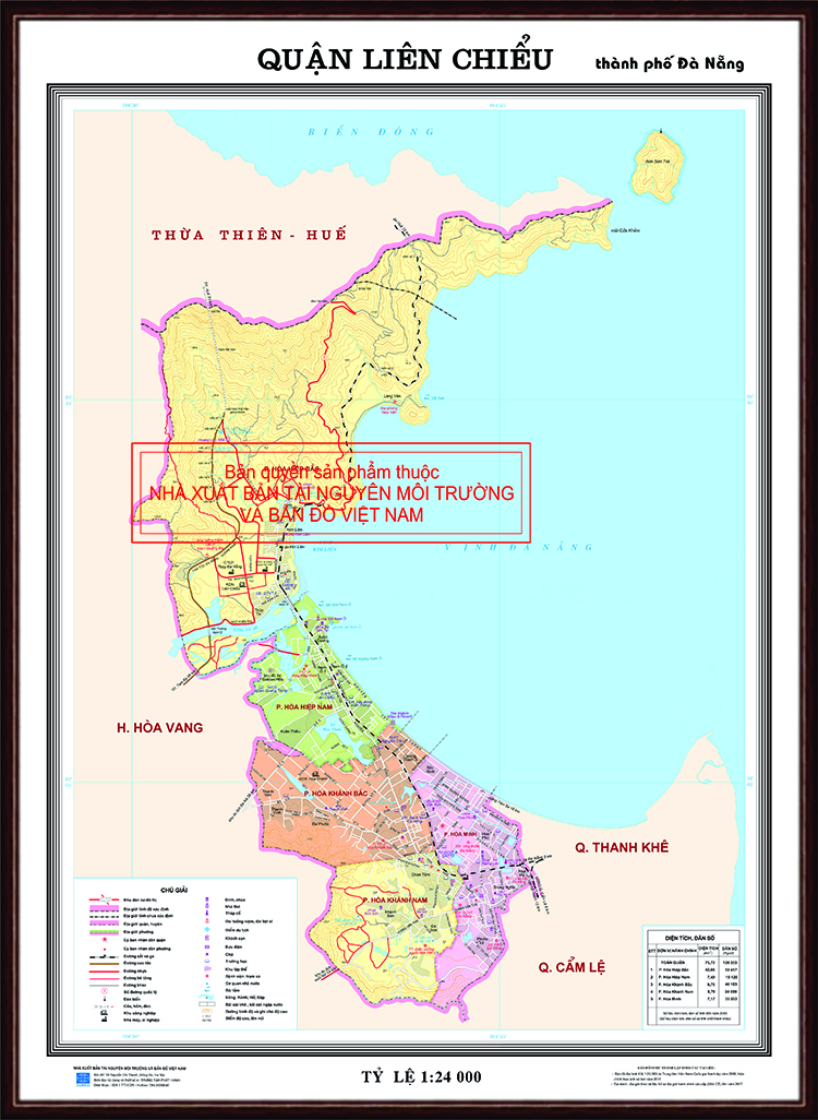 Bản đồ Giao thông quận Liên Chiểu - TP Đà Nẵng, Khung gỗ