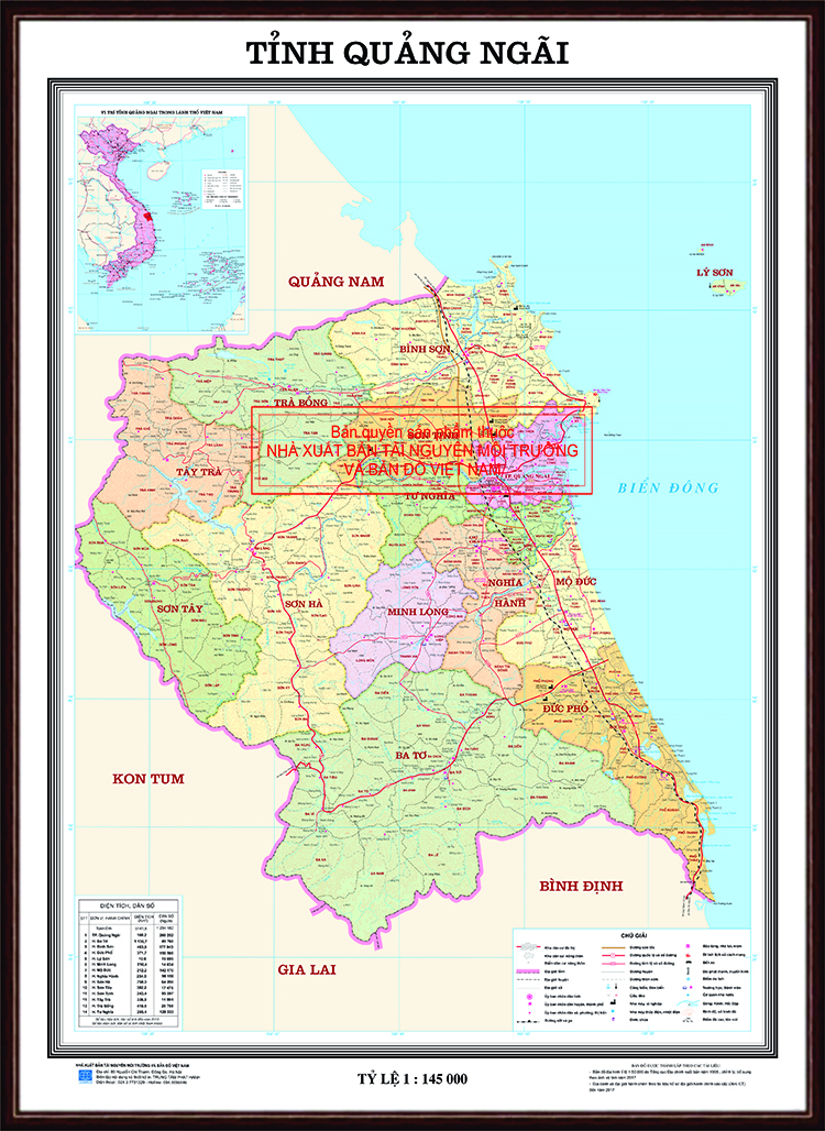 Bản đồ Giao thông tỉnh Quảng Ngãi, Khung gỗ