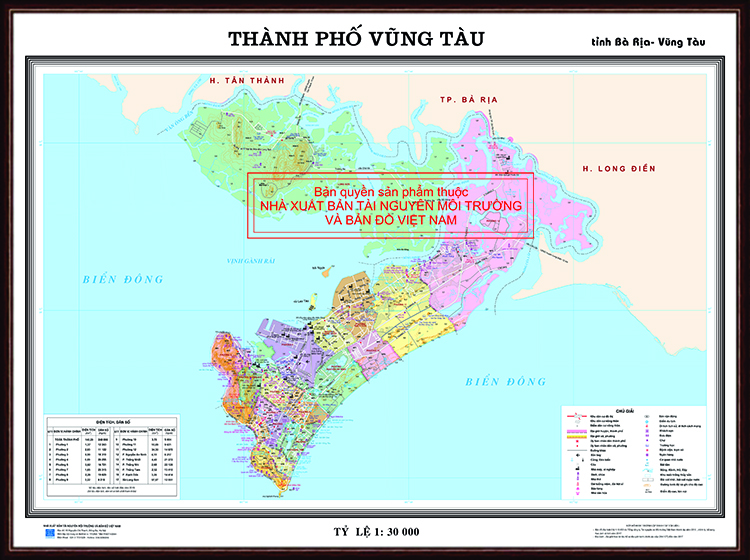 Bản đồ Giao thông TP Vũng Tàu, tỉnh Bà Rịa - Vũng Tàu, Khung gỗ