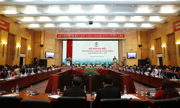 Hội nghị đại biểu Công đoàn Bộ Tài nguyên và Môi trường giữa nhiệm kỳ 2014-2019