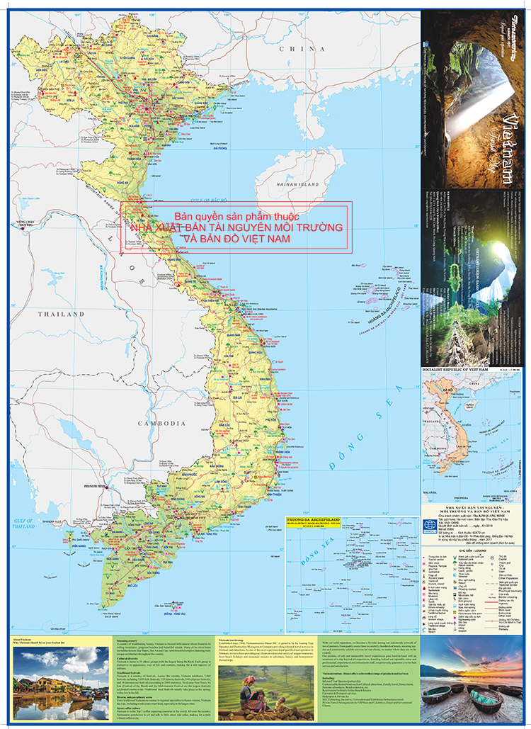 Bản đồ du lịch Việt Nam 2018