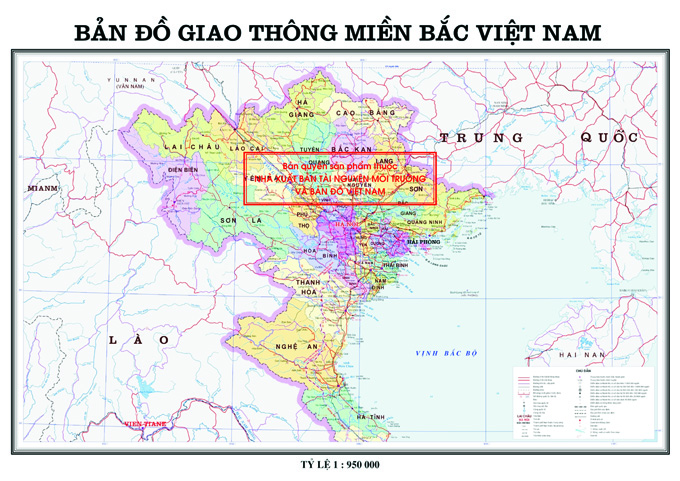 Bản Đồ Giao Thông Việt Nam Khu Vực Miền Bắc (Miền Trung, Miền Nam) Việt Nam