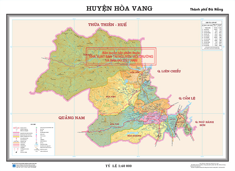 Bản đồ Giao thông Huyện Hòa Vang - TP Đà Nẵng