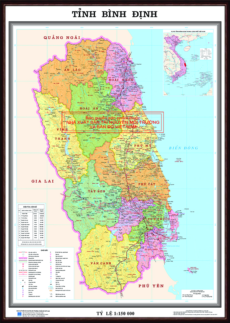 Bản đồ Giao thông tỉnh Bình Định, Khung gỗ