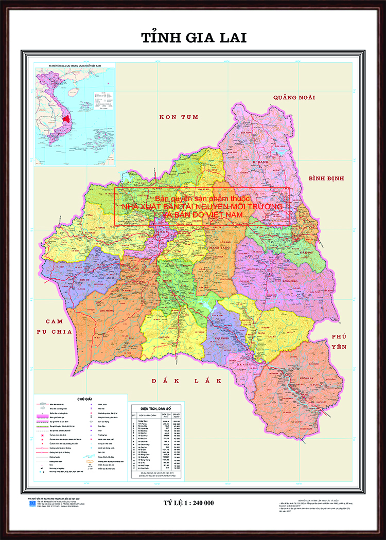 Bản đồ Giao thông tỉnh Gia Lai, Khung gỗ
