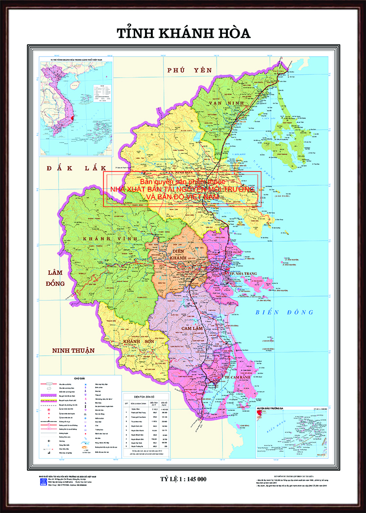 Bản đồ Giao thông tỉnh Khánh Hòa, Khung gỗ
