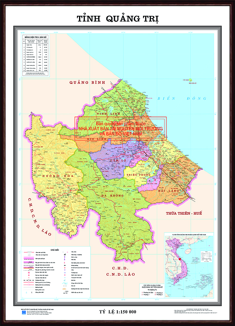 Bản đồ Giao thông tỉnh Quảng Trị, Khung gỗ